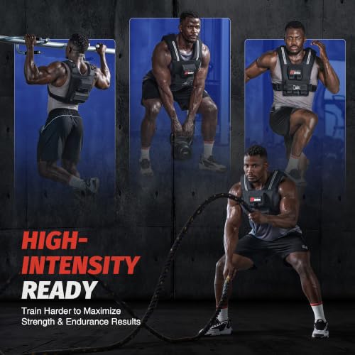 ZELUS Weighted Vest Men, 23lbs/36lbs/45lbs Adjustable Weight Vest - size: 36LB