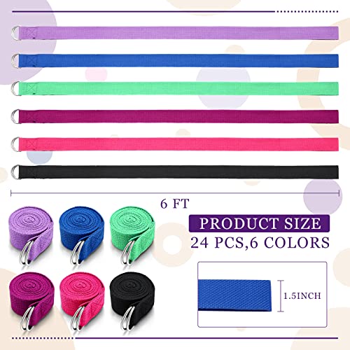 Yoga Strap Stretching Pilates Exercise Adjustable Straps 6 ft Non Elastic Yoga Belt with Adjustable D Ring Buckle for Pilates Gym Workouts Fitness - color: Classic