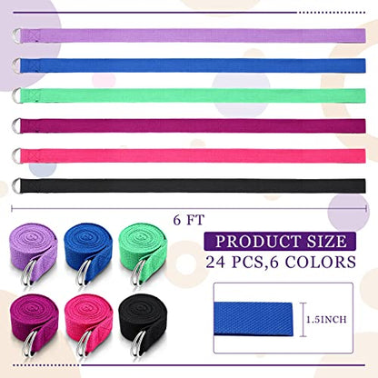 Yoga Strap Stretching Pilates Exercise Adjustable Straps 6 ft Non Elastic Yoga Belt with Adjustable D Ring Buckle for Pilates Gym Workouts Fitness - color: Classic