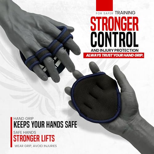 QTF Gym Grips Pads - Neoprene Gloves Gym Palm Protector Weight Lifting Grips Replacement of Workout Gloves Men and Women - Lifting Grip Pads for Weightlifting, Calisthenics.