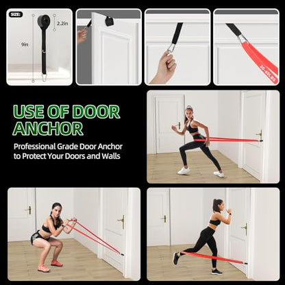Resistance Bands for Working Out, Pull Up Assist Bands Set, Workout for Women and Men, Exercise Bands,Training, Plasticity, Physical Therapy at Home/Gym