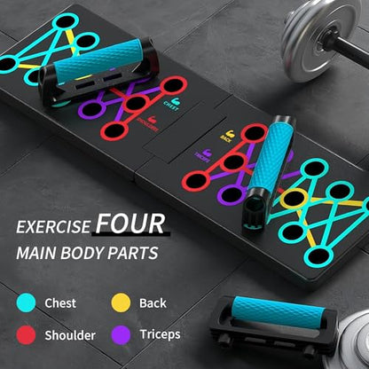 Solid Push Up Board 15 in 1 Home Workout Equipment Multi-Functional Pushup Stands System Fitness Floor Chest Muscle Exercise Professional Equipment