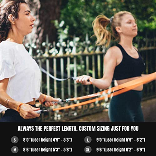 Level 1 Weighted Jump Rope Set - (1/4LB, 1/2LB) Workout Set for Fitness, Exercise and Boxing - Speed Ropes for Beginner to Intermediate Jumpers - Two Included - size: Small - 8’0” (user height 4’9” - 5’3”)