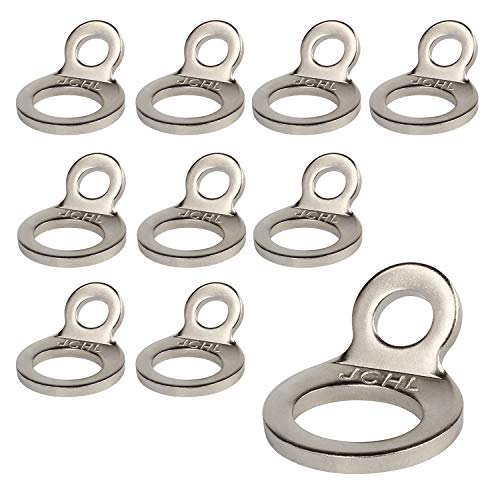 Stainless Steel Tie-Down Anchors Hooks Multi-Purpose Dirt Bike Tie Down Strap Rings for Motorcycle Dirtbike ATV Trailer Truck Rosa-Gold (10-Pack) - color: 10-Pack