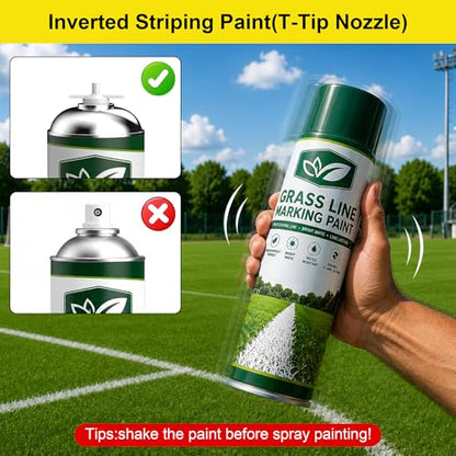 Marking Paint Wand, Compatible with Inverted Striping Paint (T-Tip Nozzle) | Striping Line Painting Wand for Parking Lots, Warehouses, Utility Marking, or Athletic Fields