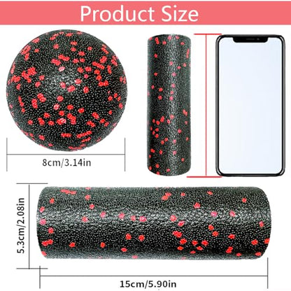 Extra Mini Foam Roller - High Density Massage Roller, Extra Small Yoga Roller for Physical Therapy, Myofascial Release, Deep Tissue & Muscle Recovery of Arms and Legs