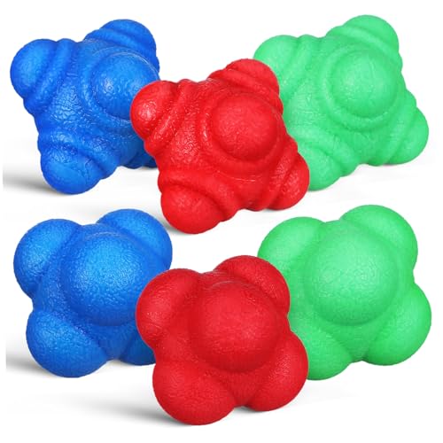 6pcs Reaction Training for Hand Eye Coordination Elastic Workout for Agility and Training Fun for Boys and Girls and Adults