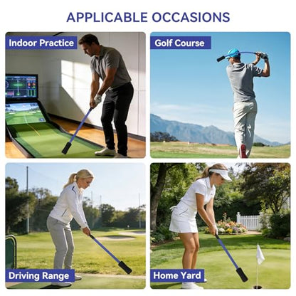 MIKOSI Golf Grip Trainer, EVA Foam Golf Swing Trainer Warm-Up Stick for Strength Grip Tempo & Flexibility Training, Indoor Outdoor Safe Golf Training Aid for Beginners & All Levels