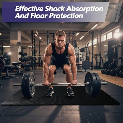1/2 inch Thicked Gym Floor Mats (20 Sq Ft), 20 Tiles 12.6X12.6in High Density EVA Foam Gym Flooring for Home Gym, Weightlifting, Kids Play Area, Non-Slip, Free Splicing.