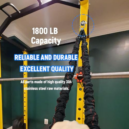 Band Pegs for Power Rack, Power Rack Attachments for Resistance Bands, O-Ring Attachment for Power Rack, Do Allkinds of Resistance-Band Workouts with Powerrack (2 Pack)