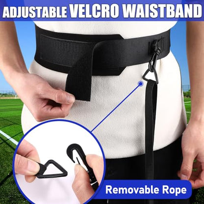 Football Kick Trainer, Soccer Return Trainer Net Fits Ball Size 3, 4, 5, Hands-Free Soccer Kick Throw Training Aid