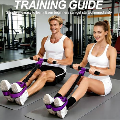 Upgraded Pedal Resistance Band with Handle, Thickened Latex Tubes and Soft Foam Fabric Foot Pedal, Abdomen, Waist,Core/ABS, Arm, Leg,Arms Equipment Gift for Women,Physical Therapy