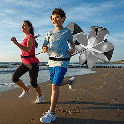 Resistance Parachute Sprint Parachutes, Running Parachute Resistance Trainer with Adjustable Strap, for Improving Speed/Stamina/Strength