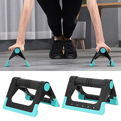 Alvinlite Push-Up Bars, 2PCS Triangular Push-Up Stands Multi-Function Foldable Pushup Handles for Floor, Non-Slip Sturdy Structure Home Workout Equipment for Men & Women