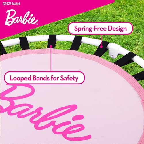 Capelli Sport - Barbie Hearts Indoor Mini Trampoline with Handle for Toddlers