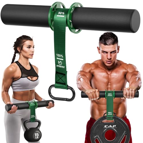 FitBeast Forearm Strengthener & Wrist Roller - Forearm Strength Trainer with Thickened Anti-Slip Grip Handles&Adjustable Strap, Perfect for Forearm Exercising, Boosting Grip Strength, Muscle Building - color: Green