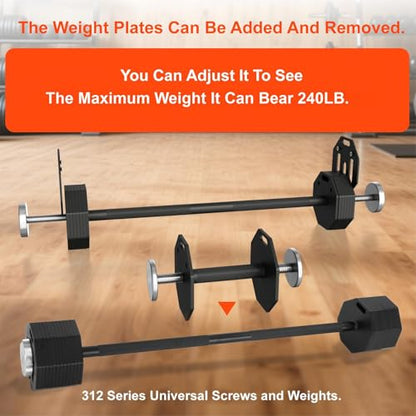 Adjustable Dumbbell Sets 50/80/90LBSX2 Durable Steel Build, Free Weights Dumbbells Set with Barbell/Kettlebell Handle with Srew Sets 3-in-1 Multifunctional Dumbbell Fitness Exercises for Home Gym Suitable Men/Women 50/80/90LBX2