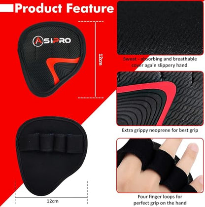 Lifting Grips for Weight Lifting Alternative to Workout Gloves Women & Men Gift Gym Hand Grips Gym Grips Men & Women No Sweaty Gym Workout Gloves Workout Grips Rubber Grips Pads - size: Small-Medium