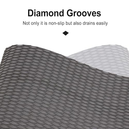 HZshark EVA Foam Boat Decking Sheet Universal DIY Surfboard Traction Pad Non-Slip Grip Mat Trimmable Sheet for Kayak RV Yacht Pool Skateboard Skimboard Step Green Yellow Orange Blue Dark Grey Black