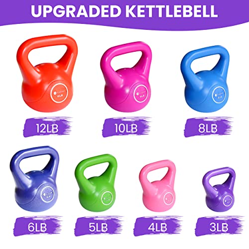 Gymenist Exercise Kettlebell Fitness Workout Body Equipment Choose Your Weight Size - size: 12.0 Pounds