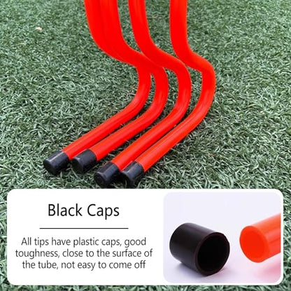 5 Pcs Hurdles Training Equipment Practice, Speed Agility Training Hurdles, with Carry Handle, Easy to Use, for Athletes Sports Soccer Football Tennis Basketball