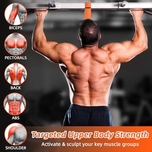 Pull Up Assistance Bands 300lbs, Adjustable Heavy Duty Resistance Band for Pull Up Bar Workout, Pullup Assist Bands with Feet Rest | Home Gym Fitness Exercise Strength Training
