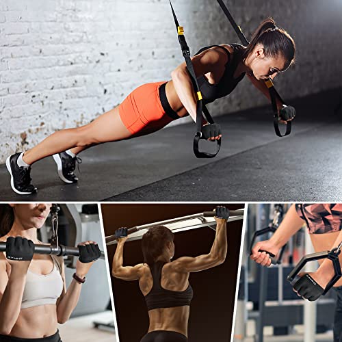 Minimal Workout Gloves,Short Micro Weight Lifting Gloves Grip Pads with Full Palm Protection & Extra Grip for Men Women Weightlifting,Gym,Cross Training,Powerlifting,WODs.