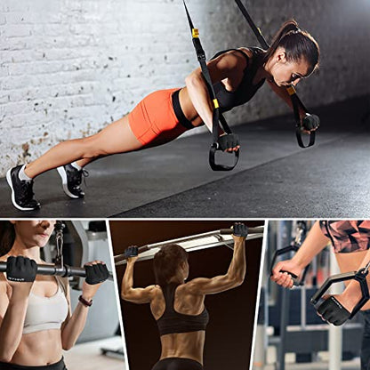 Minimal Workout Gloves,Short Micro Weight Lifting Gloves Grip Pads with Full Palm Protection & Extra Grip for Men Women Weightlifting,Gym,Cross Training,Powerlifting,WODs.