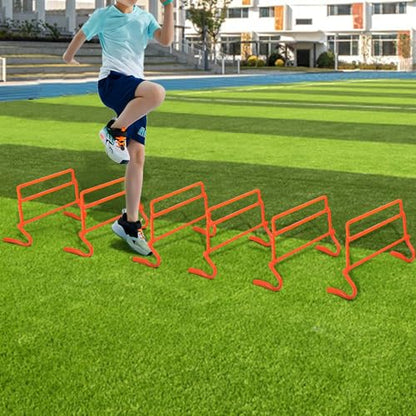 Adjustable Agility Hurdles,4 Height Speed Training Hurdles, Portable Speed Training Equipment with Carry Bag for for Athletes,Kids,Soccer,Basketball