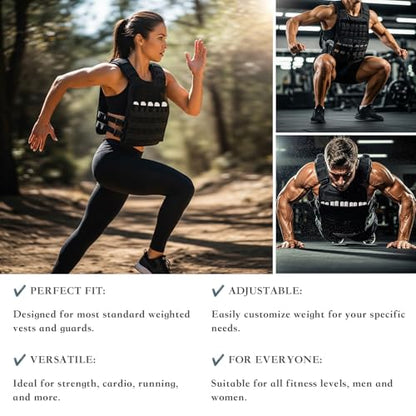 Mavee Fractional Weight Vest Plates, Rustproof Solid Steel Inserts for Rucking, Tactical Carrier & Strength Training - color: Silver (Electroplated), size: 5.9 Inch (8 Pack / 3.5 Lbs)