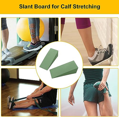 Yoga Wedge Block, Professional Height Wedge Yoga Prop, Portable Foam Yoga Wedge Stretching Equipment, Supportive Yoga Block, Back Support Foam Incline Slant Board For Leg, Calf, Ankle And Foot Stretch