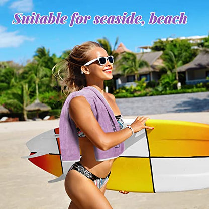 24 Pcs Microfiber Gym Towels for Men and Women, Soft Be Fearless Sweat Workout Towels for Yoga Sports Exercise Fitness Bath Home Cycling Swimming Camping