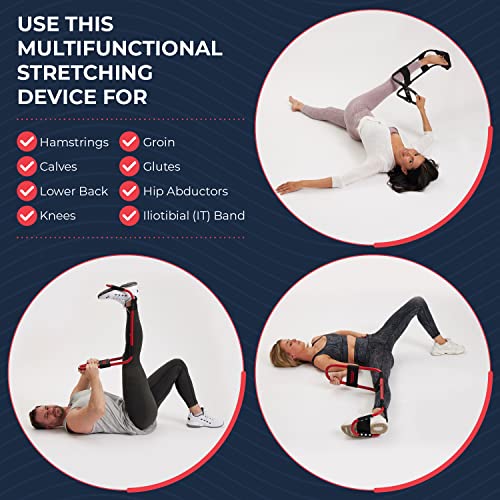 Leg Stretcher - Hamstring Stretcher - Hip Stretcher - Lower Back Stretcher, & Calf Stretcher - Stretching Equipment - Original Patented - Harmstring Recovery