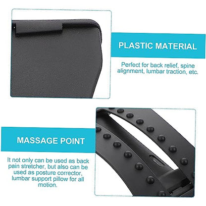 Ipetboom Back Arch Stretcher for Spine Relief Lumbar Traction Device for Home Use Deep Massage and Stretching Support for Lower Back Alignment and Muscle Relaxation