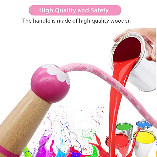 Jump Rope Kids, 7ft Adjustable Cotton Skipping Rope with Wooden Handle for Boys and Girls Fitness Outdoor Exercise - style: pink+Purple