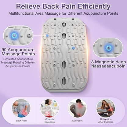 Lumbar Support Board, Lower Back Stretcher for Lower Back Pain Relief Back Cracker with Adjustable Airbag Lumbar Spine Stretcher Spine Decompression Devices, Women Men Lumbar Board for Back