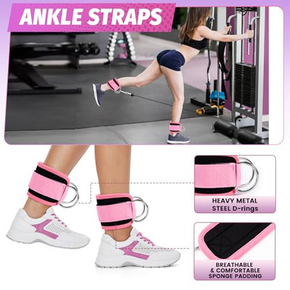 Gym Barbell Pad Set: Hip Thrusts Pad for Squats Weight Lifting Gym Equipment Accessories
