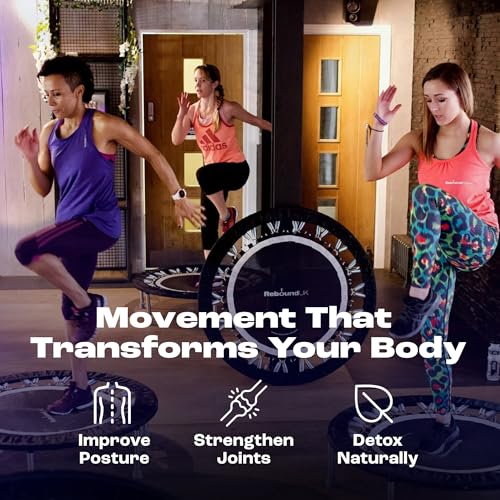 Maximus Pro Home Gym Rebounder Mini Trampoline 40'' + Handle Bar | Includes Workouts Online + DVD's | Adults Indoors | 150kg User Weight. Adult Exercise Trampoline | Already Assembled