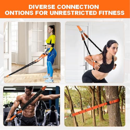 Pull Up Assist Bands Set of 4 Bands 300 Lbs - color: Orange