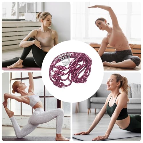 Flexibility Assistance Band - Leg Stretcher Belt, Door Anchors Loop with Multi Grip Numbered Slots, Physical Stretching Ribbon, Muscle Tension Webbing, Foot Extender Web for Improving Mobility