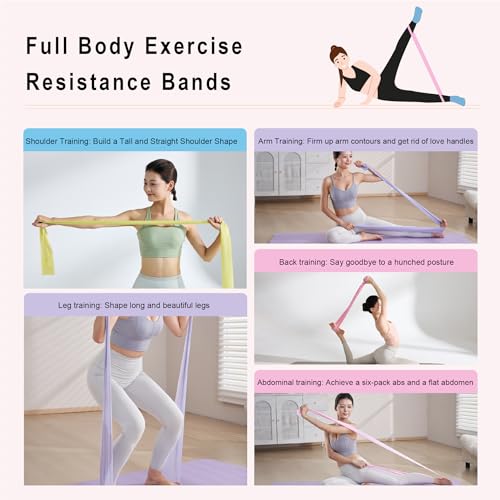 Resistance Bands Non Slip Elastic Stretch Bands for Men Women - color: Blue