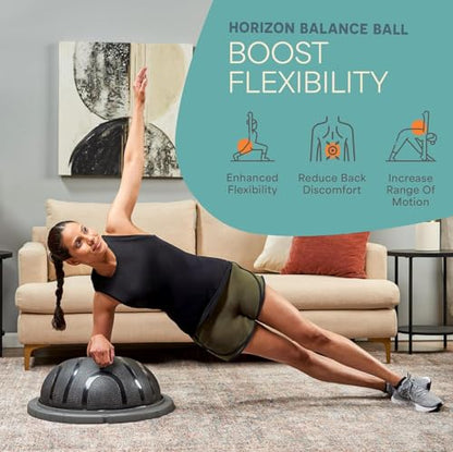 LifePro Horizon Half Balance Ball Trainer with 440 lb Capacity | Stability Ball for Home Gym & Physical Therapy | Full-Body Training Equipment for Core Strengthening