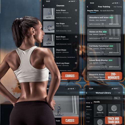 Apollo Board Mini: 150lb Resistance Smart Cable Machine, Functional Trainer for Full Body Workouts, Full Body Strength, Digital Home Gym Equipment with Free App includes Accessories