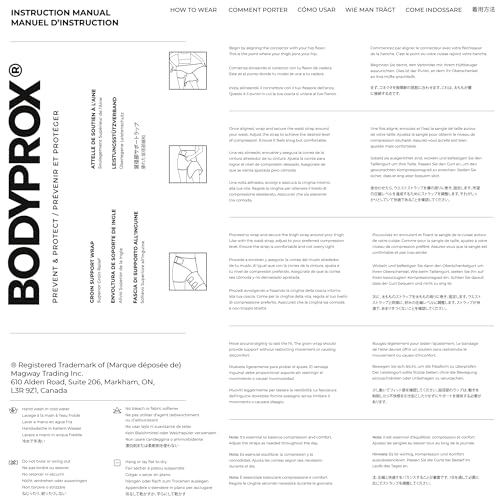 Bodyprox Groin Wrap, Adjustable Support for Hip, Groin, Hamstring, Thigh, and Sciatic Nerve Pain Relief