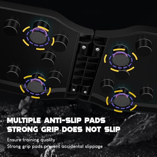 Push Up Board Fitness, 9 in 1 Strength Training Equipment,Home Gym System,Multi-Functional Push up Stands System Fitness Floor Chest Exercise,Training Arm Men & Women Weights