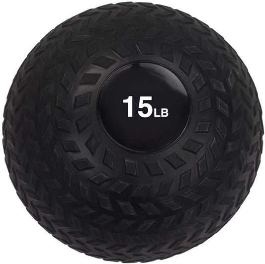Body Sport Slam Ball with Tread Surface, Versatile, Workout Training, Strength Building, Improve Muscle Mass - size: 15.0 Pounds