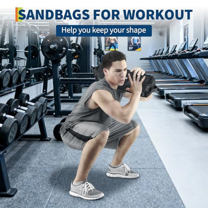 Garvee Sandbag for Fitness Weights Training,5-200 LBS Adjustable Weighted SandBag for Strength Powerlifting Running Home Gym Exercise,Black - size: 5-25 LBS
