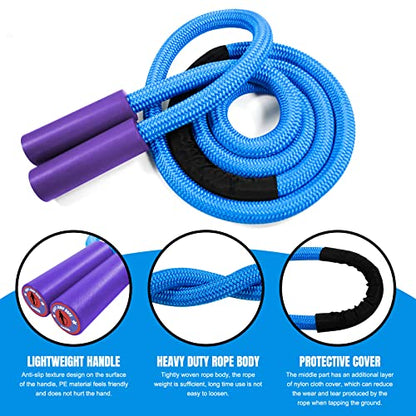 Weighted Jump Ropes with 360 Degree Rotation Handle.1 Inch 2.7LB/3LB Heavy Jump Rope for Men and Women,Jump Ropes for Fitness - color: Blue