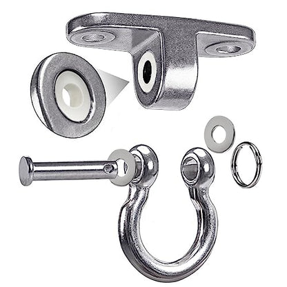 Permanent Antirust Stainless Steel Slient Bearing Swing Hanger,Heavy Duty 180° Rotary Swing, 1500LB Wood Playground Hammock Chair,sandbag Porch Swing