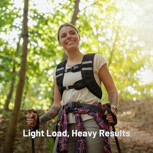 MIKOLO Weighted Vest, 8lb/12lb/16lb Weight Vest for Women & Men, Weight Vest with Reflective Stripe for Walking, Running, Strength Training & Workout(8lb) - size: 16lb